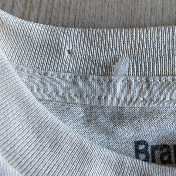 BrandMakers Y2K Retro Graphic T-shirt Men S Cream Tequila Breakfast Print Tee - Picture 5 of 7